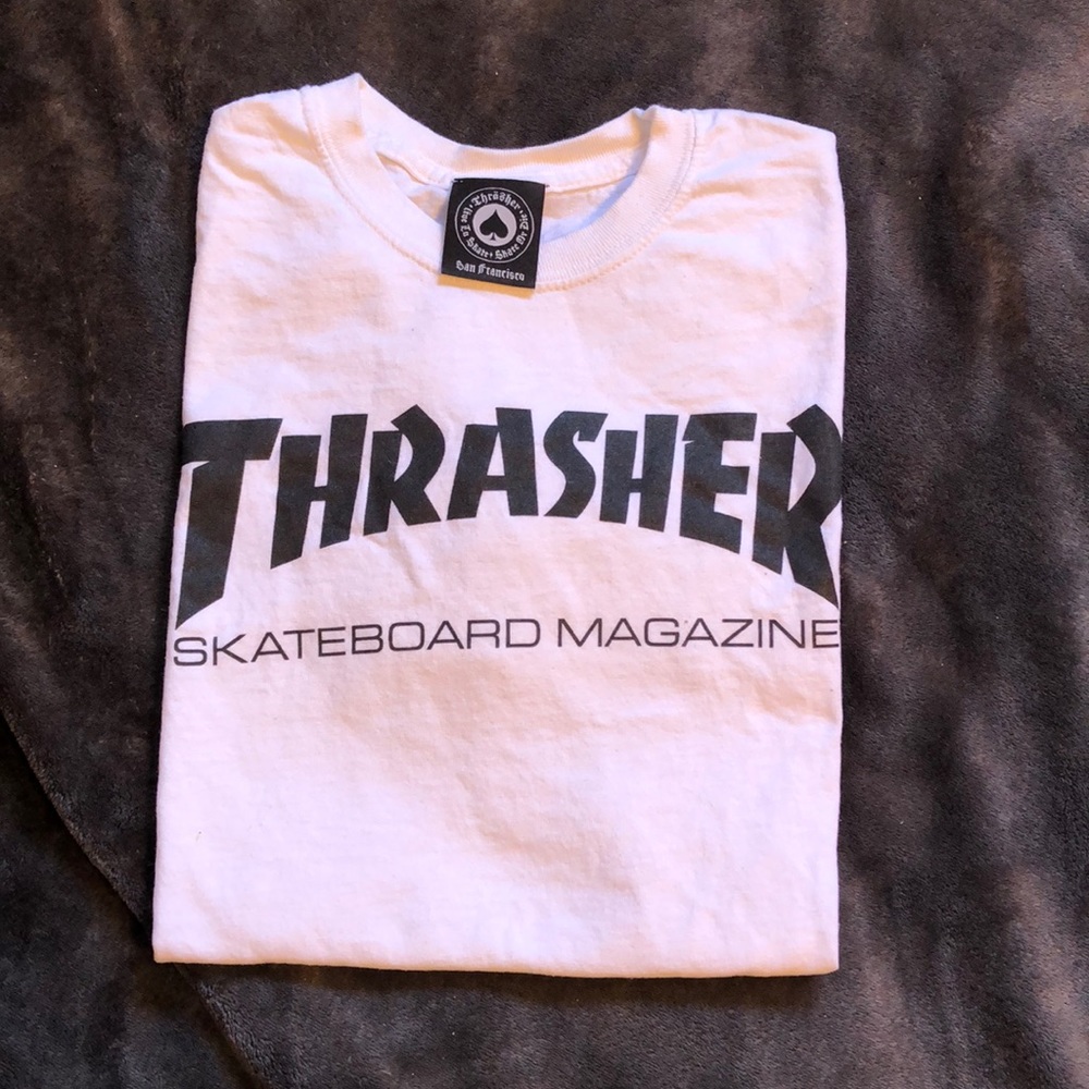 White THRASHER tee brand new never worn!